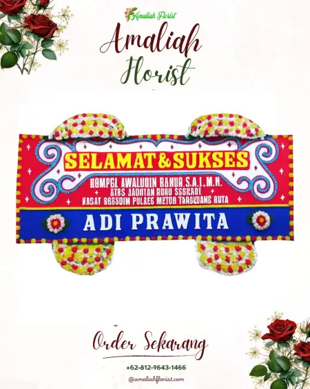 Papan Bunga Ucapan Selamat Garu
